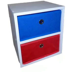 Mesa de Cabeceira Nicho Decoração Organizador 2 Gavetas Com Rodizio