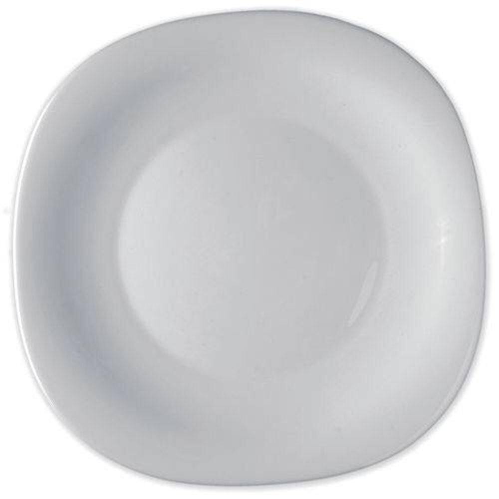 Prato Sobremesa De Vidro Parma Bormioli Branco 20cm
