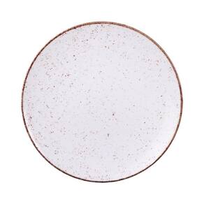 Prato Raso Rústico Grande 28cm Porcelana Decorada Tramontina