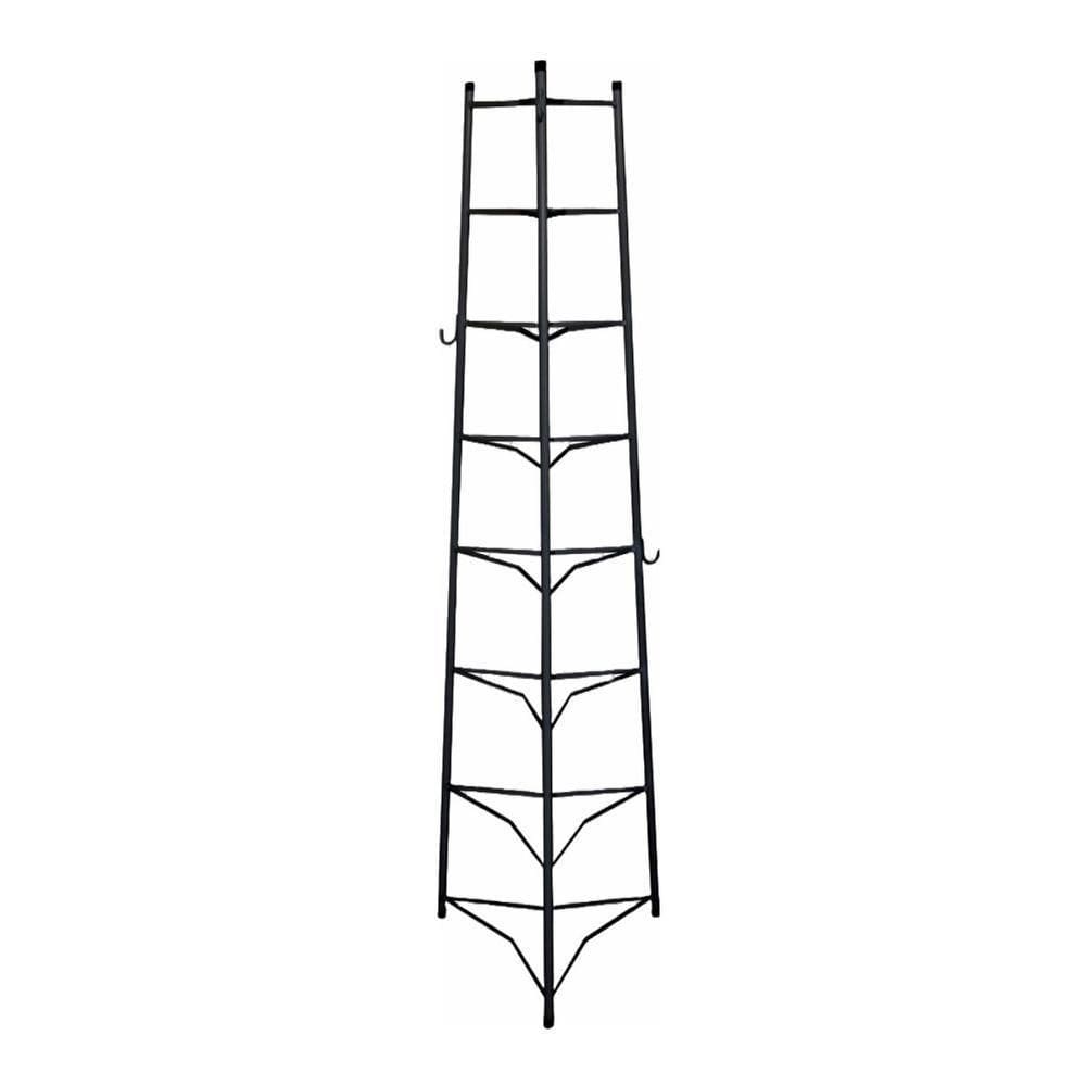 Tripé Porta Panelas Preto 8 Compartimentos 150cm