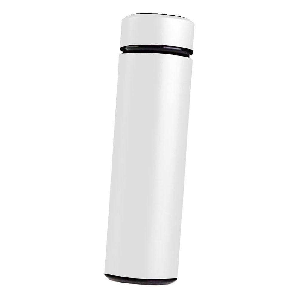 Garrafa Térmica Inteligente De Inox 500ml Tampa C-sensor De Temperatura Led água Café Chá Branco