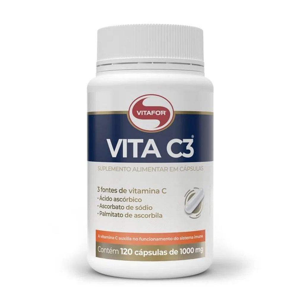 Vitamina C 1000mg (120 Caps) Vitafor