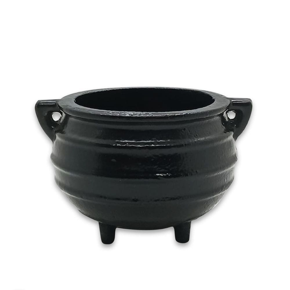 Caldeirão Panela de Ferro Preto Decoração e Ritual Wicca 6cm
