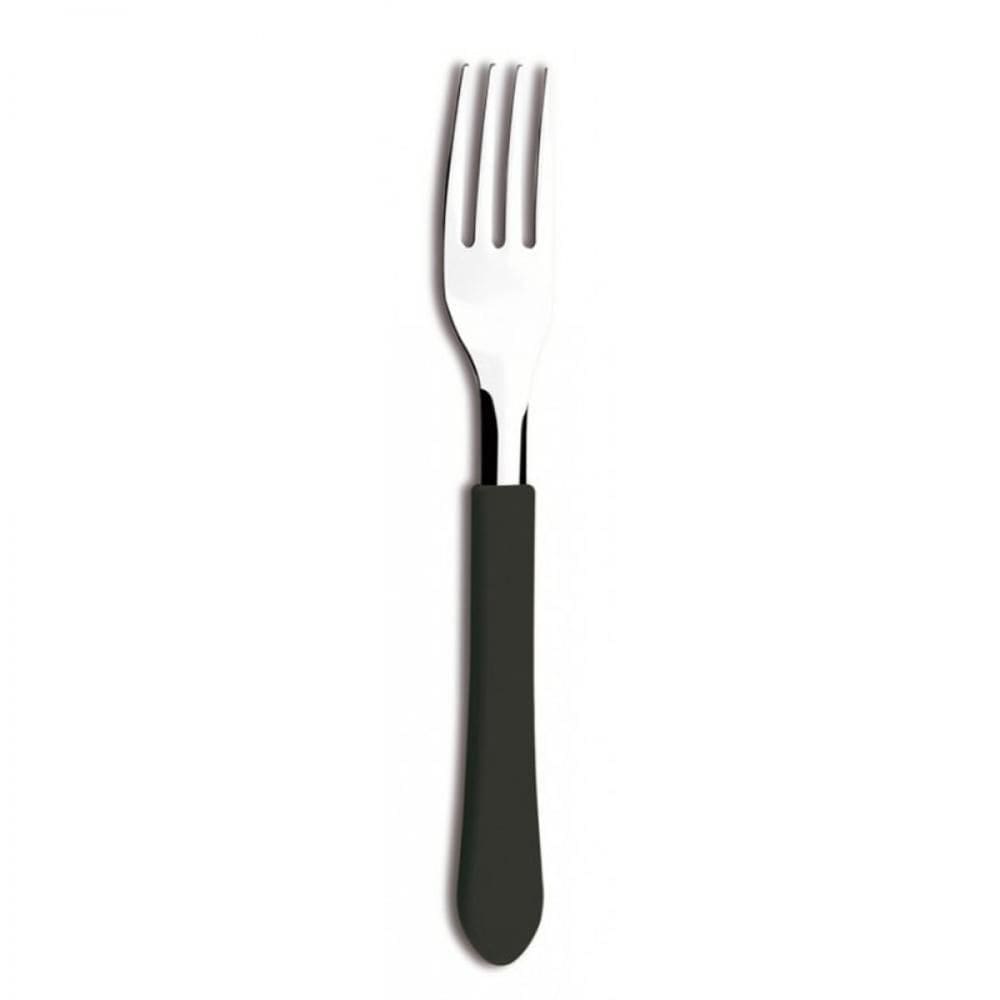 Kit 3 Garfo De Mesa Tramontina Leme Inox Preto
