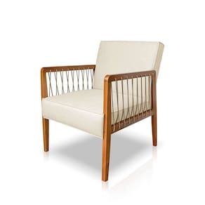 poltrona kira linho off white
