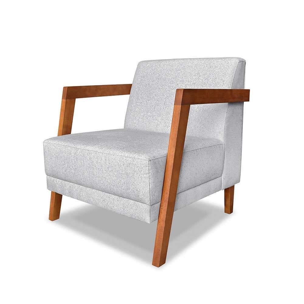 poltrona nora linho grigio