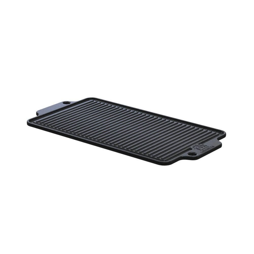 Chapa Dupla Face Slim Em Ferro Fundido Lisa Grelhada 38x23cm
