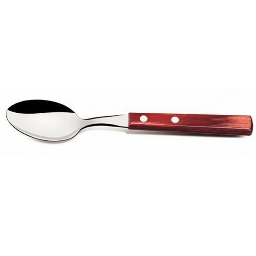 Kit 6 Colher De Mesa Inox Polywood Vermelha - Tramontina