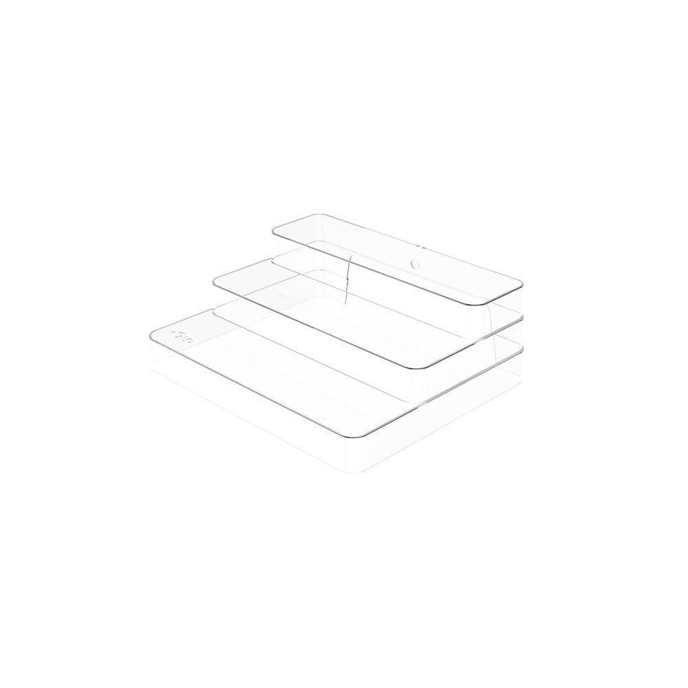 Organizador Multinível Clear Ou 25 X 29 X 10,3 Cm Cor:natural