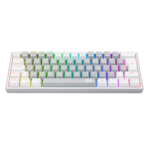 Teclado Gamer Redragon RGB Compacto Fizz Lunar Dusk Cinza