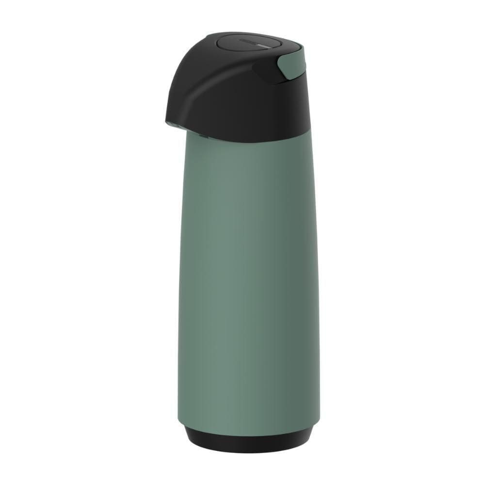 Garrafa Térmica Tramontina Exata Em Plástico Verde Com Ampola De Vidro 1,8 L
