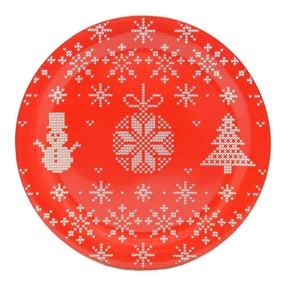 Prato Bolo Vermelho Trico