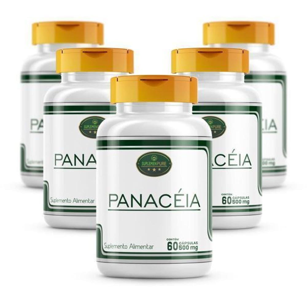 Panaceia Cápsulas De 500Mg Kit 5 Potes -Solanum Cernuum