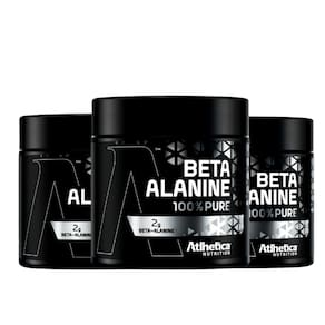 kit Beta Alanina 100% Pure (200g) Atlhetica Nutrition 3 unidades