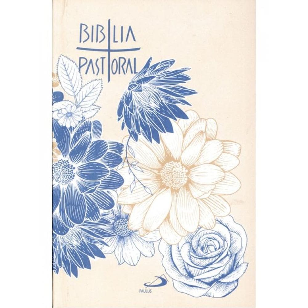 Bíblia Pastoral Flor Azul