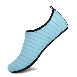 Sapatilha de Neoprene Reforçada Areia Mar Beach Tennis Azul Claro - 38-39