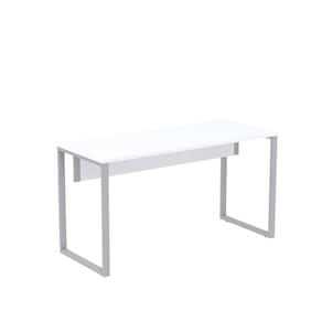 Mesa Madeira 120 X 60cmm120/60p25tub Branco/Cinza