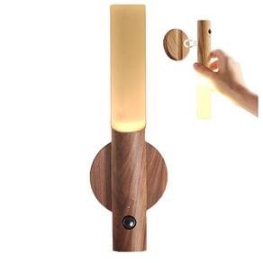 Luminaria Bastao Inteligente LED Sensor Presença Luz Noturna Magnetico Bateria Recarregavel USB Parede Sala Quarto Corredor Decoraçao Iluminaçao
