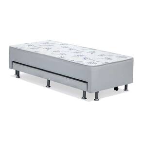 cama box conjugada solteiro cori espuma d28 com colchão auxiliar espuma d28 bianco (11x79x171) branco