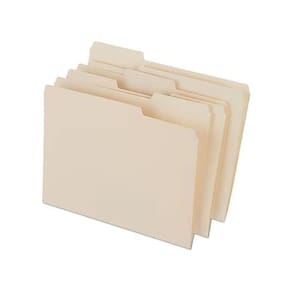 File Folder Staples Heavyweight 1/3 Cut Tab Tamanho Carta