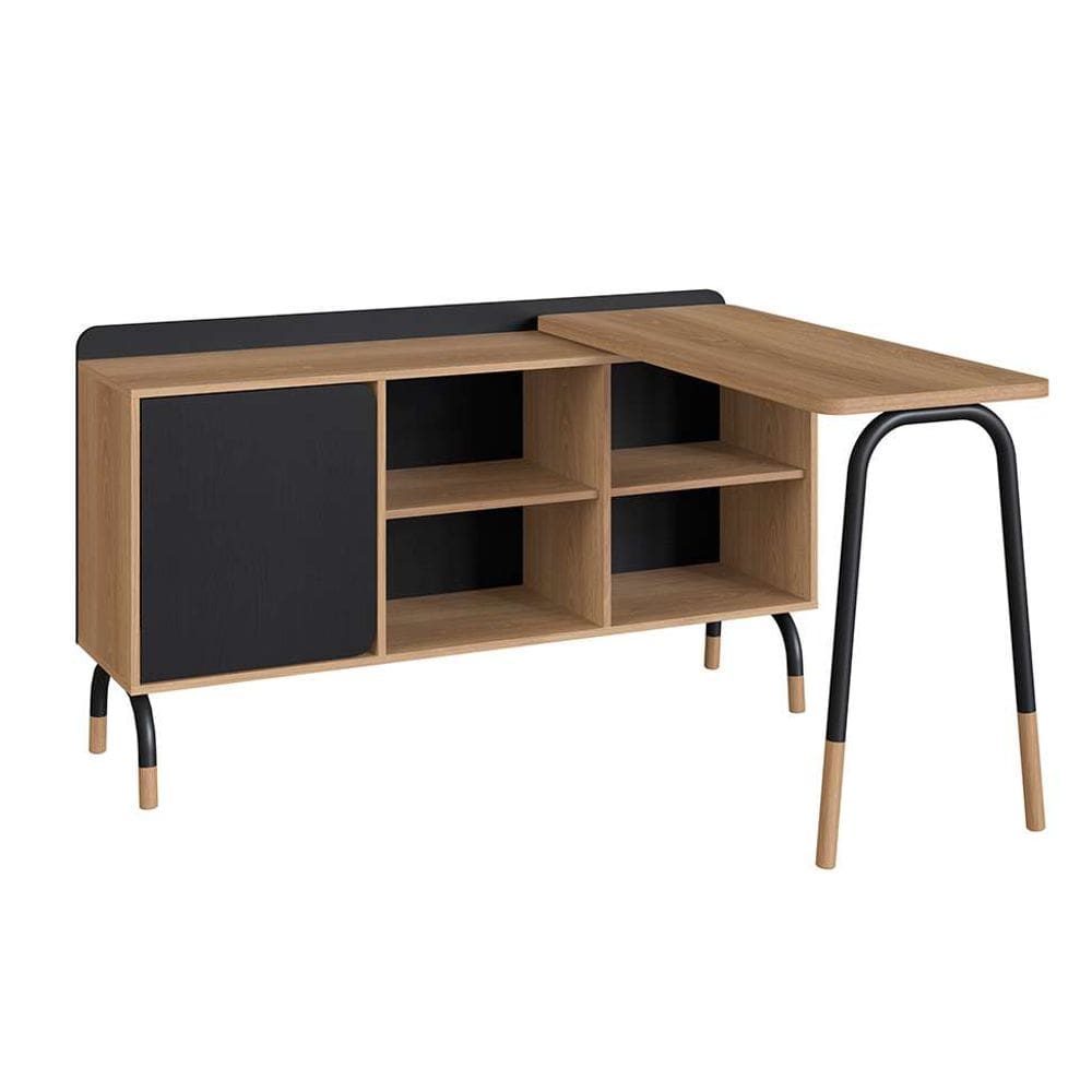 escrivaninha flexus 1 pt 1 gv hanover e preta