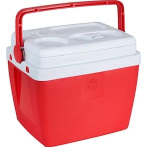 Caixa Térmica 12 Litros Vermelha Tipo Cooler Bel