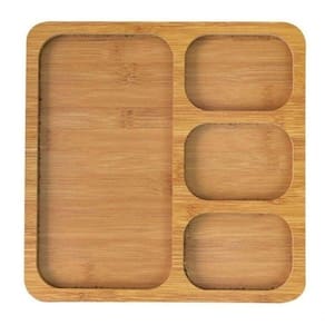 Petisqueira Com 4 Divisórias 30 X 30 Cm - Imporiente