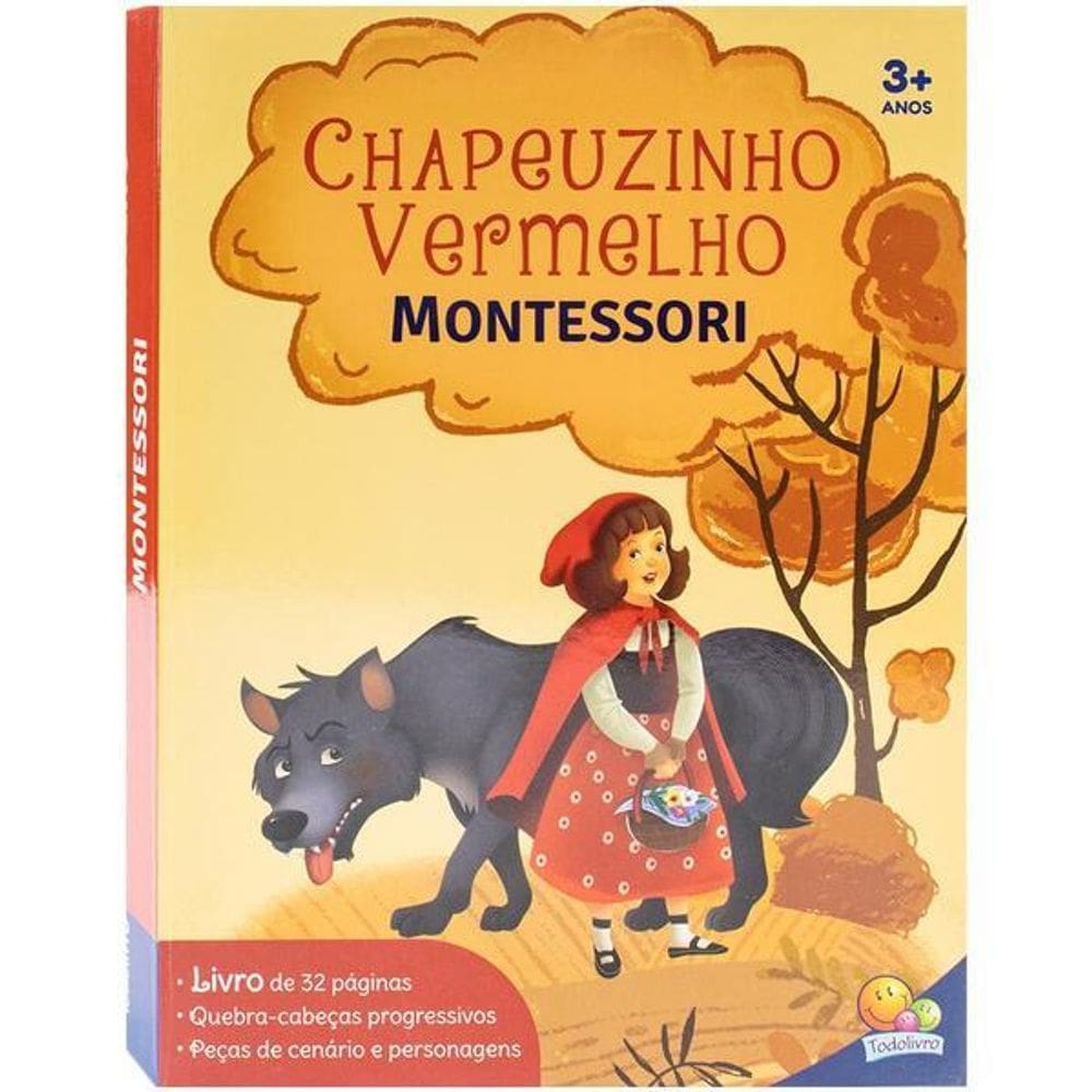 Montessori Clássicos (Livro-Jogo): Chapeuzinho Vermelho