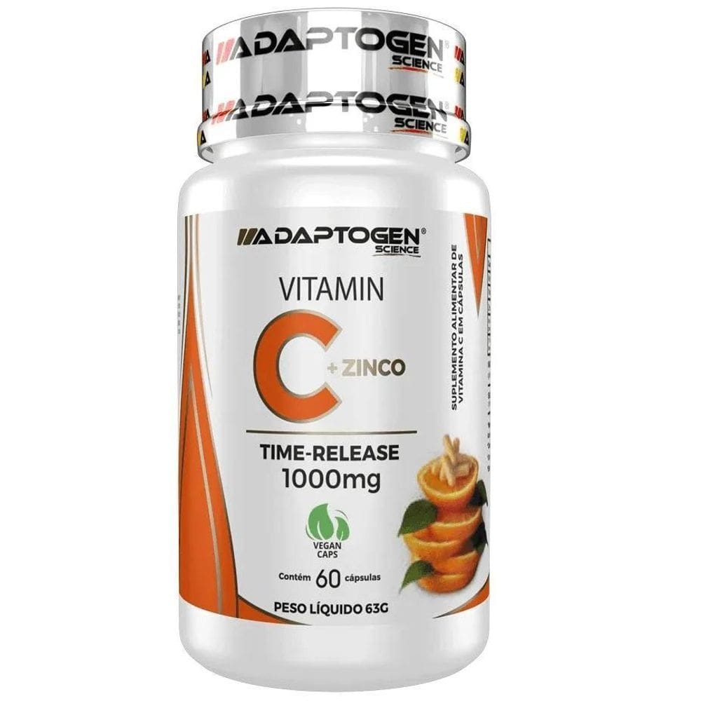 Vitamina C + Zinco 60 Caps Adaptogen Science