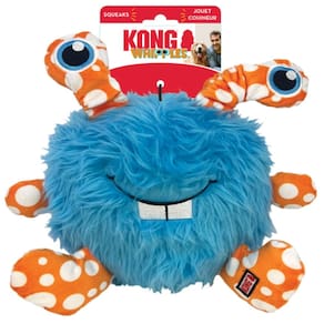 Pelúcia Kong Whipples Assorted Brinquedo Monstrinho Azul Para Cachorro X-grande