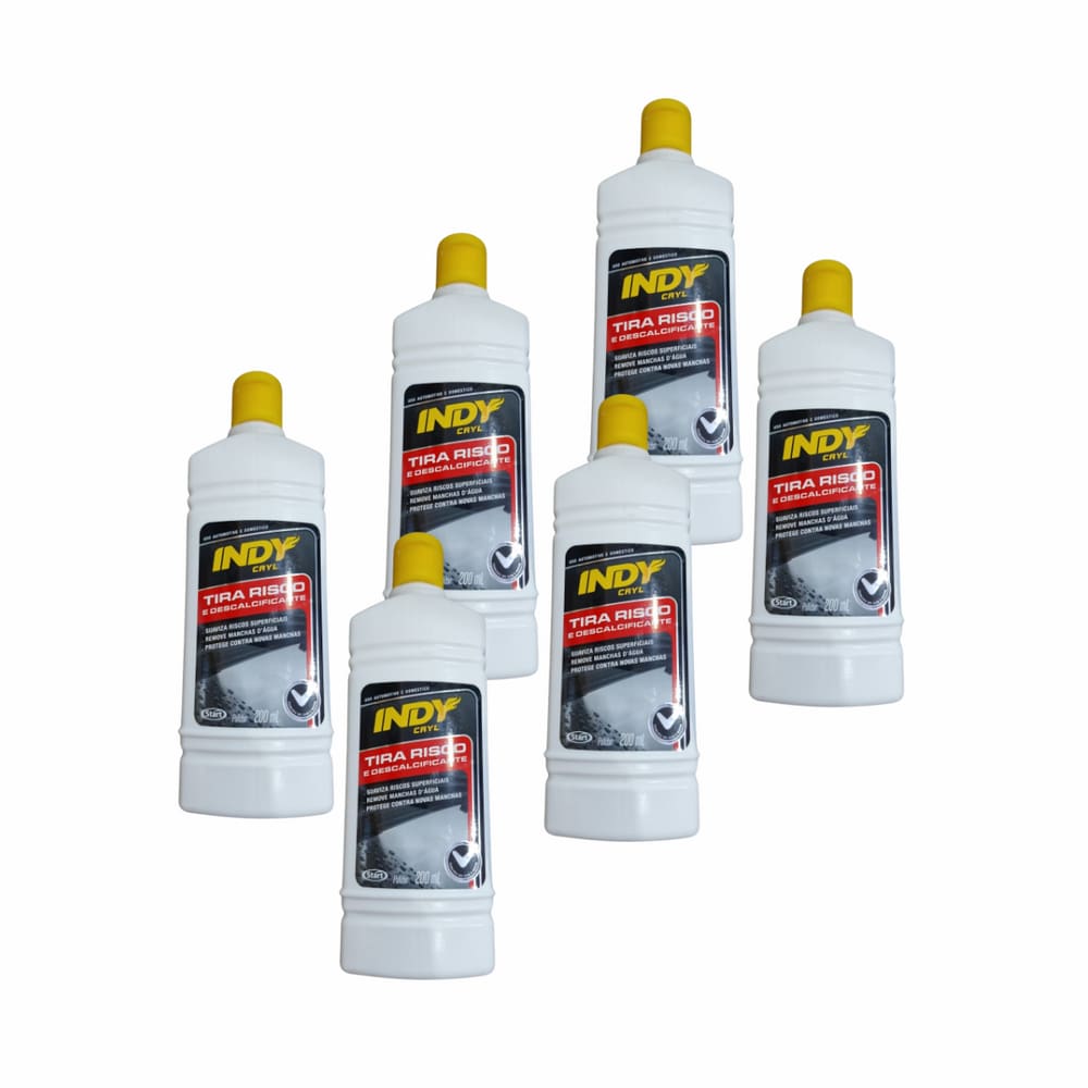 Tira Risco e Descalcificante de Vidro Indy 200ml kit 6 unids