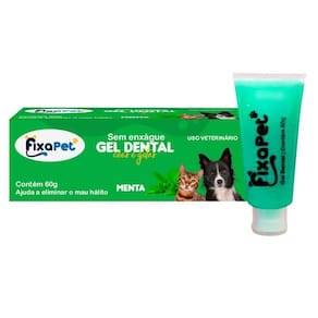 Gel Pasta Dental Para Cães E Gatos Sem Enxague - Menta 60G