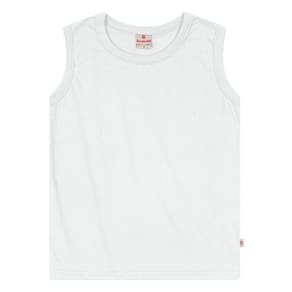 Regata Básica Infantil Menino Em Malha Brandili Branco