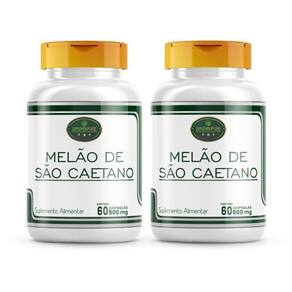 Melão De São Caetano 100% Natural 120 Cápsulas Kit 2 Potes