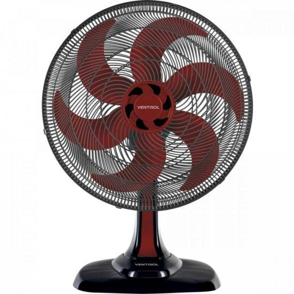 Ventilador de Mesa Ventisol Turbo 6 50cm Vermelho 127v [F002]