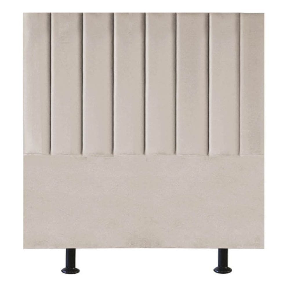 Cabeceira Estofada Cama Box Solteiro 90 cm Marina Linho