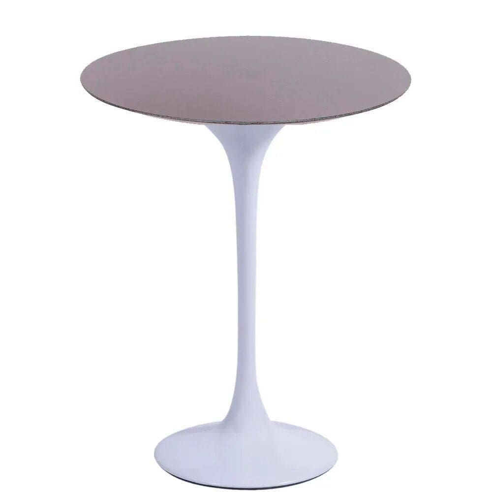 Mesa Saarinen Lateral São Gabriel 42cm - Base Branca