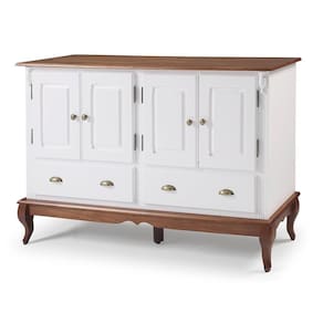 Balcão Buffet De Madeira Com 4 Portas E 2 Gavetas Hannover - M560815 Garapa - Verniz
