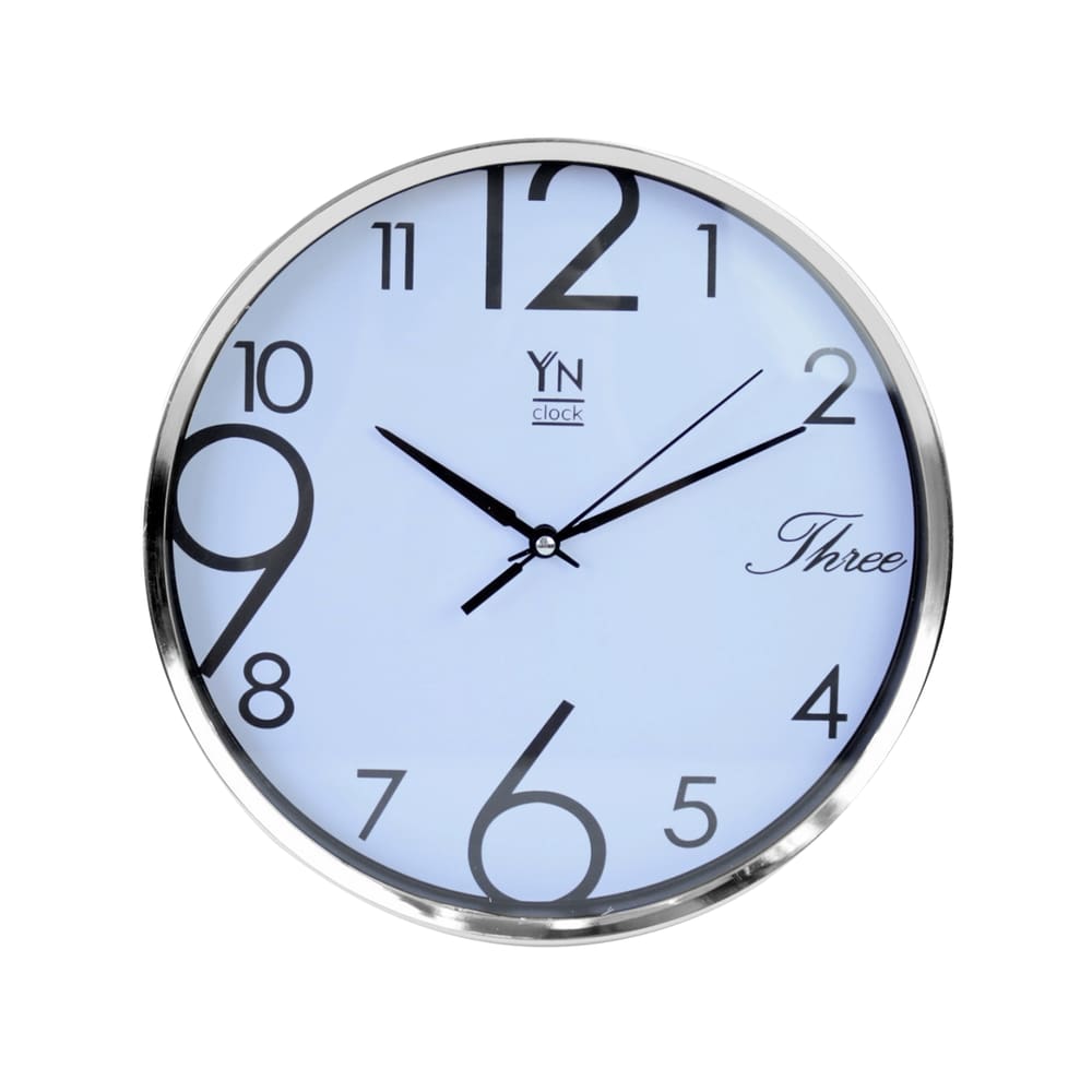 Relogio De Parede Contínuo De Plástico 25Cm