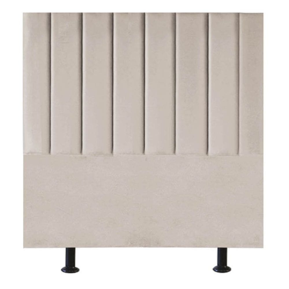 Cabeceira Estofada Cama Box Solteiro 90 cm Marina Veludo