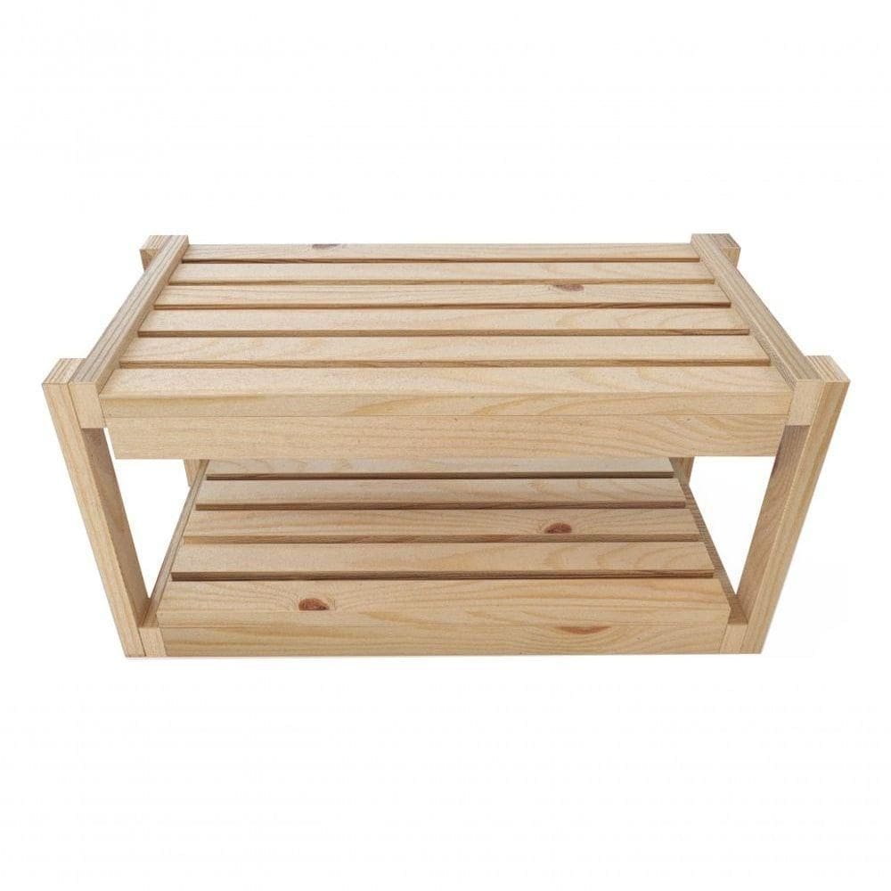 Kit Armário Pinus Aparador Madeira Com Nichos Cozinha E Dispensa E Prateleiras Organizadoras Multius