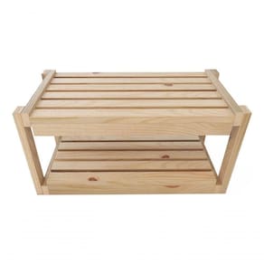 Kit Armário Pinus Aparador Madeira Com Nichos Cozinha E Dispensa E Prateleiras Organizadoras Multius