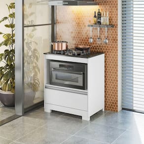 Balcão Para Cooktop 4 Bocas Notável 3110 Branco