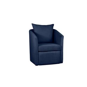 Poltrona Decorativa Manuela Boucle Azul Marinho - Montanaris Decor