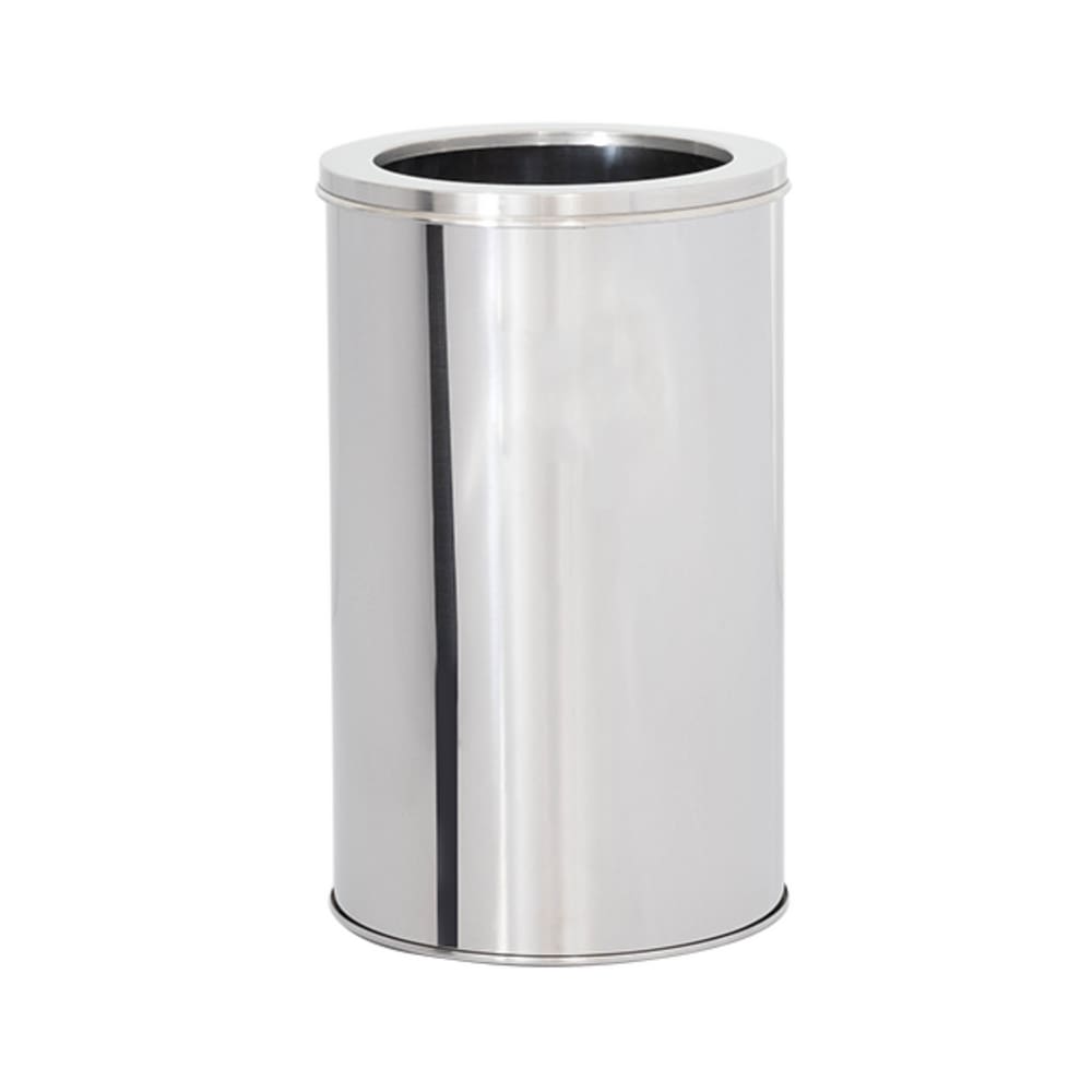Lixeira em Aço Inox 20L Aro Redonda