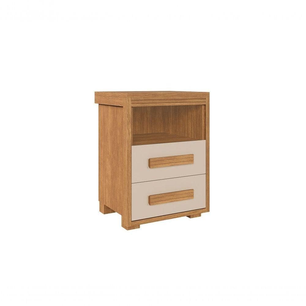 Mesa De Cabeceira Tóquio Versátil Com 2 Gavetas Camas Fenix