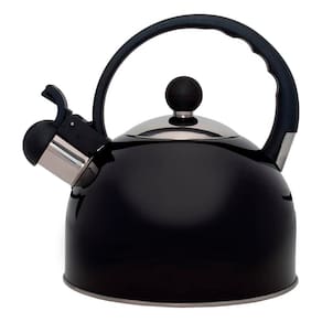 Chaleira Com Apito 2 Litros Inox Mimo Style Bule De Chá E Café Para Ferver Água Preto