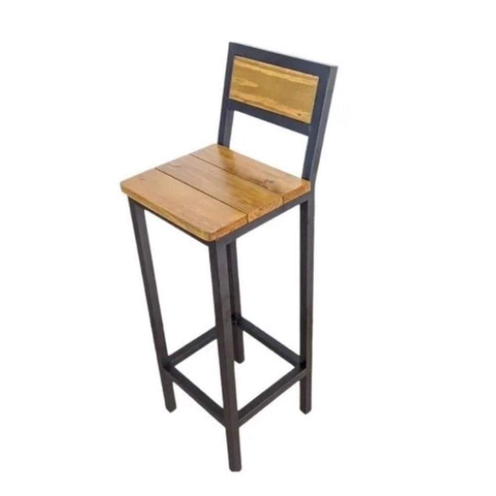 Banqueta Florença Estilo Industrial Madeira 95 Cm