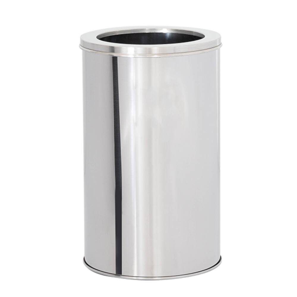 Lixeira em Aço Inox 50L Aro Quadrada