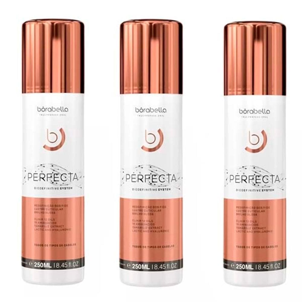 Kit 03 Progressiva Perfecta Biodefinitive Bórabella 250ml